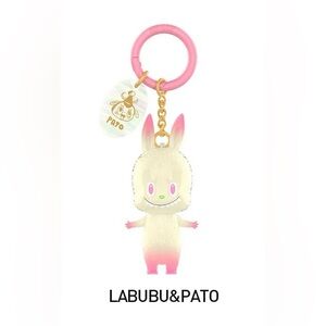 🆕LABUBU {The Monsters}🩷 PATO 💛 🎉 “10th Anniversary” KEYCHAIN 🆕NEW {SEALED box}